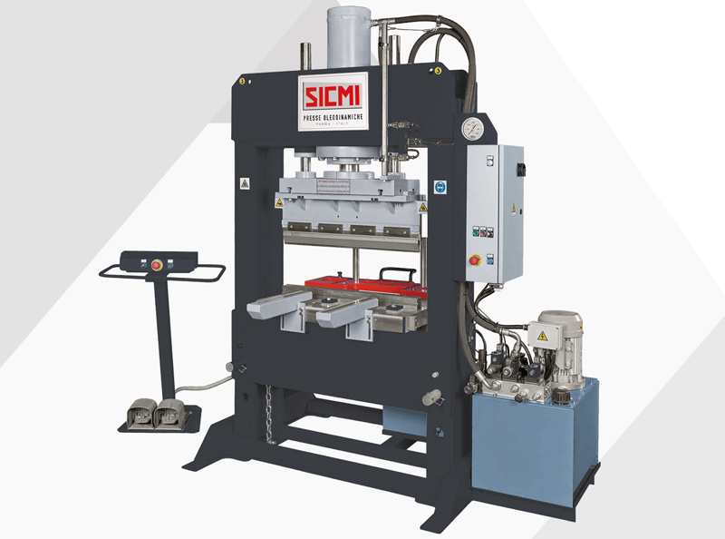 Presse hydraulique pour l'assemblage et le redressage de tôles - PBM -  SICMI - Producteurs de presses d'atelier