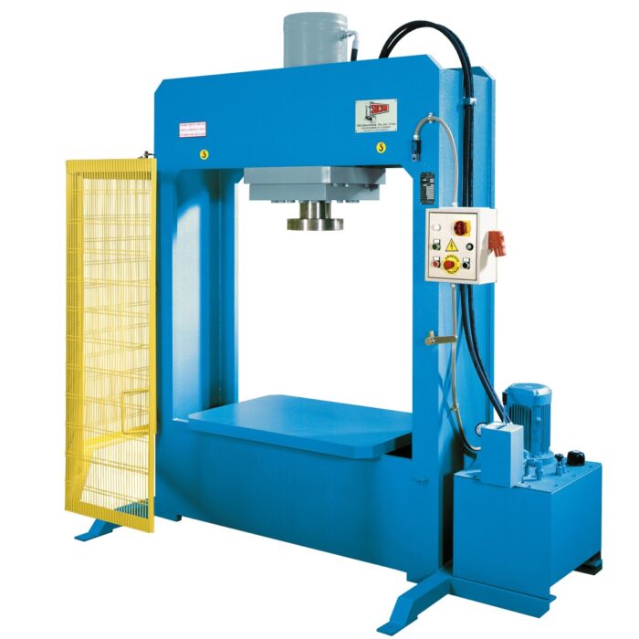 Hydraulic press for forklift wheels